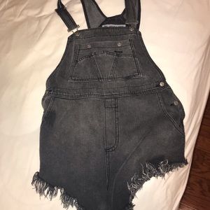 The Laundry Room Black Denim Overalls